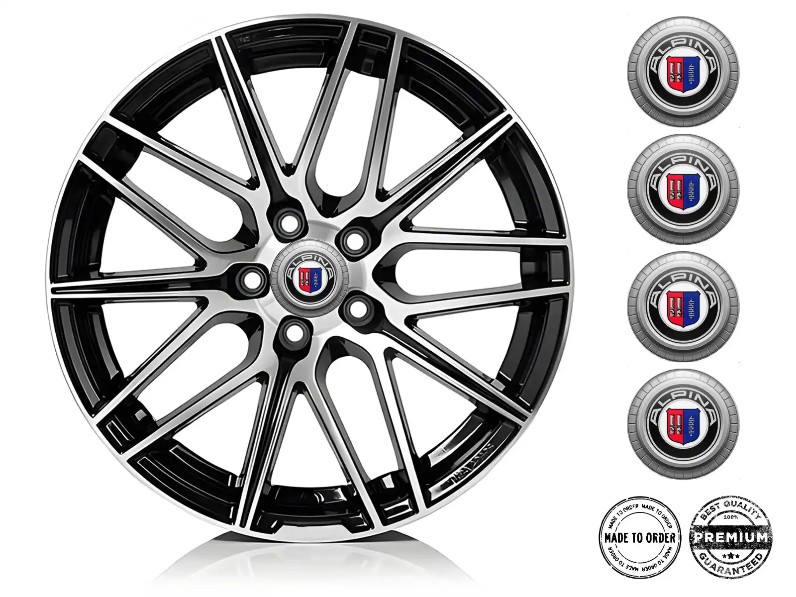 Alpina Aufkleber Dome Stil Premium Radlogos